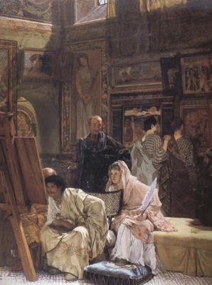 Alma-Tadema, Sir Lawrence The Picture Gallery (mk23) oil painting image
